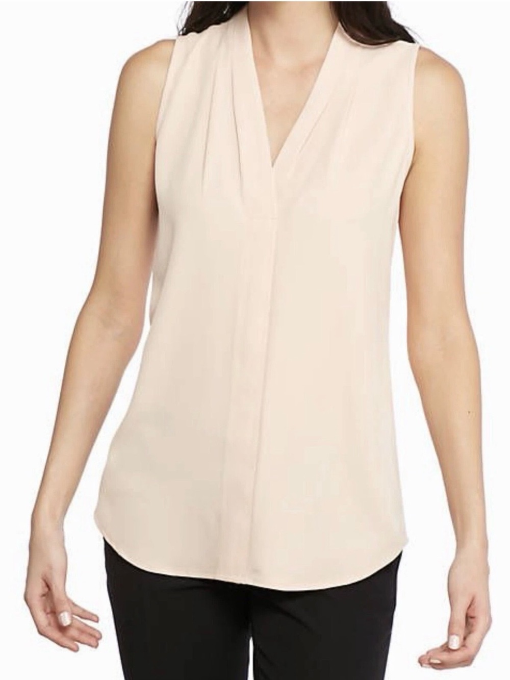 Calvin Klein Sleeveless V-Neck Camisole - Soft Beige